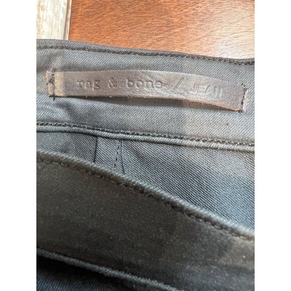Rag & Bone The Trench Legging Jean Size 26 Shoreditch Black Minimalist Skinny - Picture 7 of 10